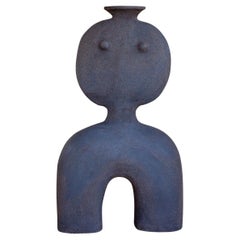 Pièce décorative contemporaine et fabriquée à la main, Haniwa Warrior 05 de Noe Kuremoto