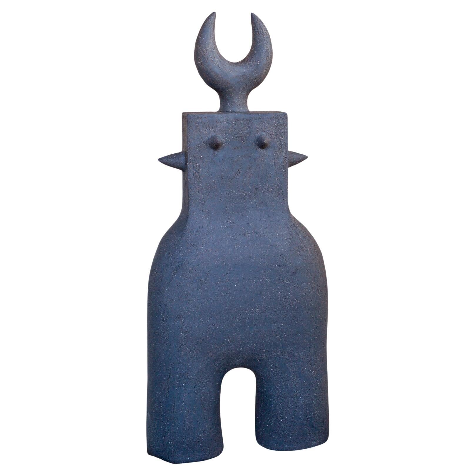 Contemporary and Handcrafted, Haniwa Warrior 21 Decorative Piece by Noe Kuremoto For Sale