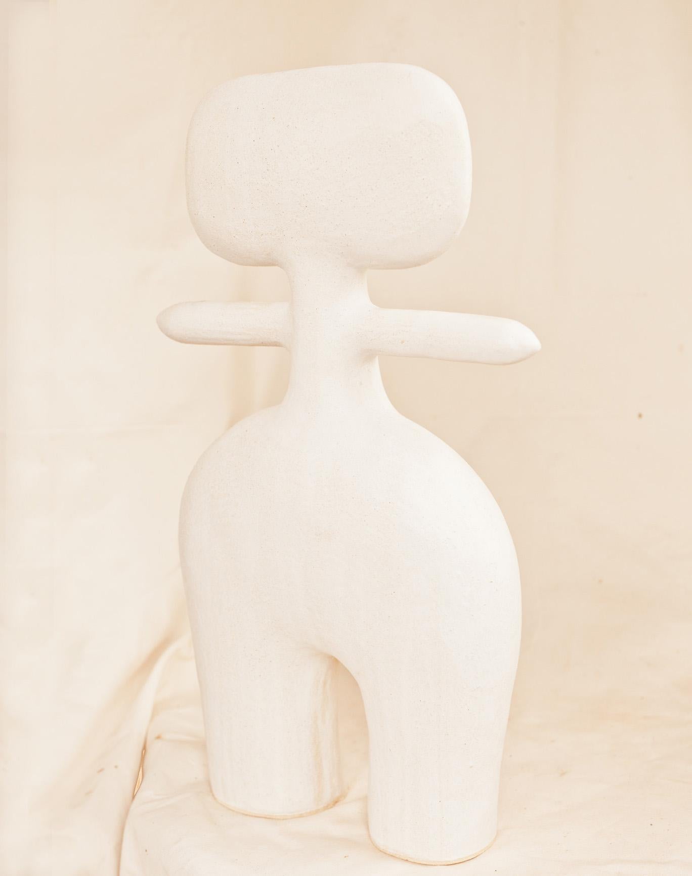 British Contemporary and Handcrafted, Haniwa Warrior 55 Decorative Piece by Noe Kuremoto For Sale