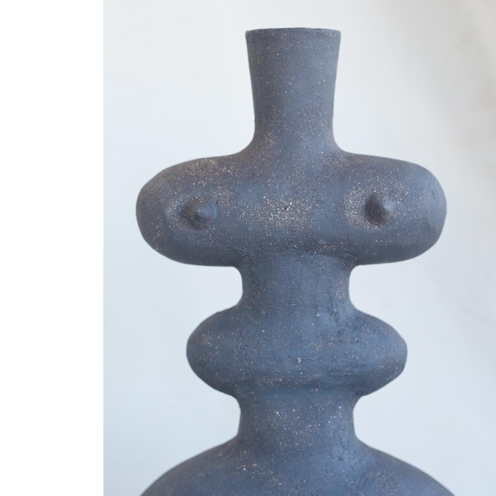 British Contemporary and Handcrafted, Haniwa Warrior 81 Decorative Piece by Noe Kuremoto For Sale