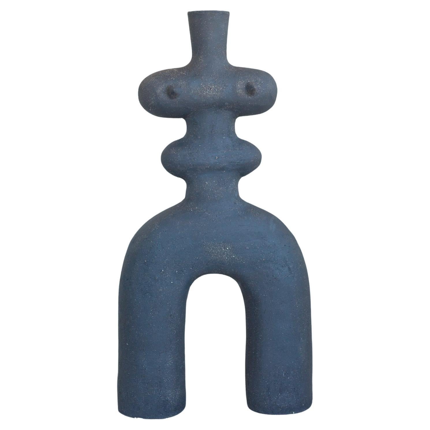 Contemporary and Handcrafted, Haniwa Warrior 81 Decorative Piece by Noe Kuremoto For Sale