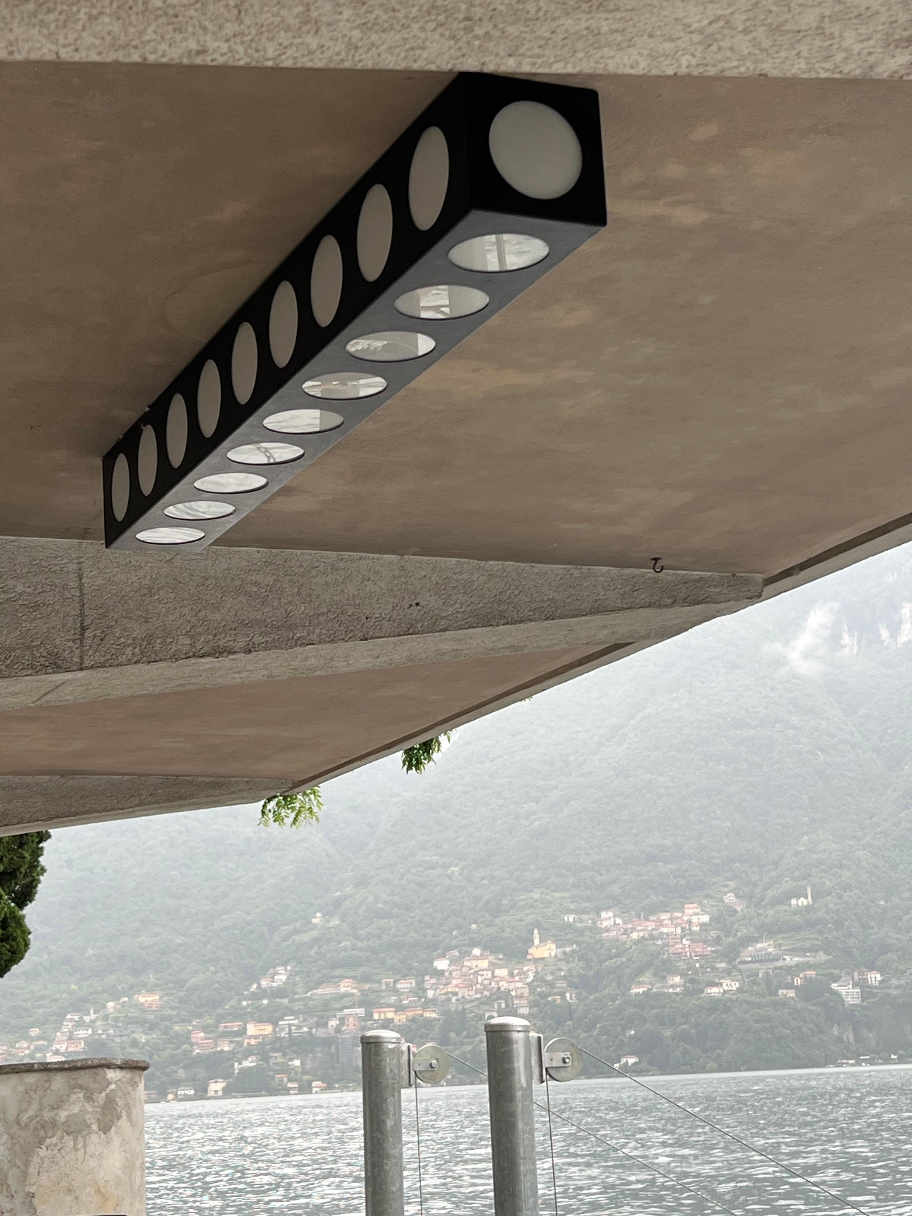 Metal Contemporary and minimal ceiling light, sculptural wall light Meccano by Spinzi For Sale