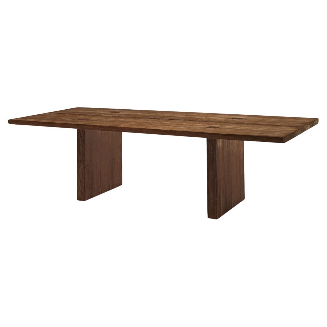 Contemporary and Minimalist Table Handcrafted with American Walnut
