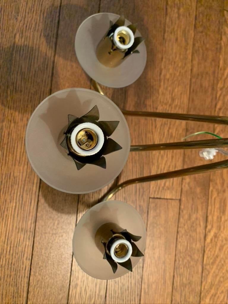 Aplique Contemporáneo Angelo Lelii de latón y cristal 1