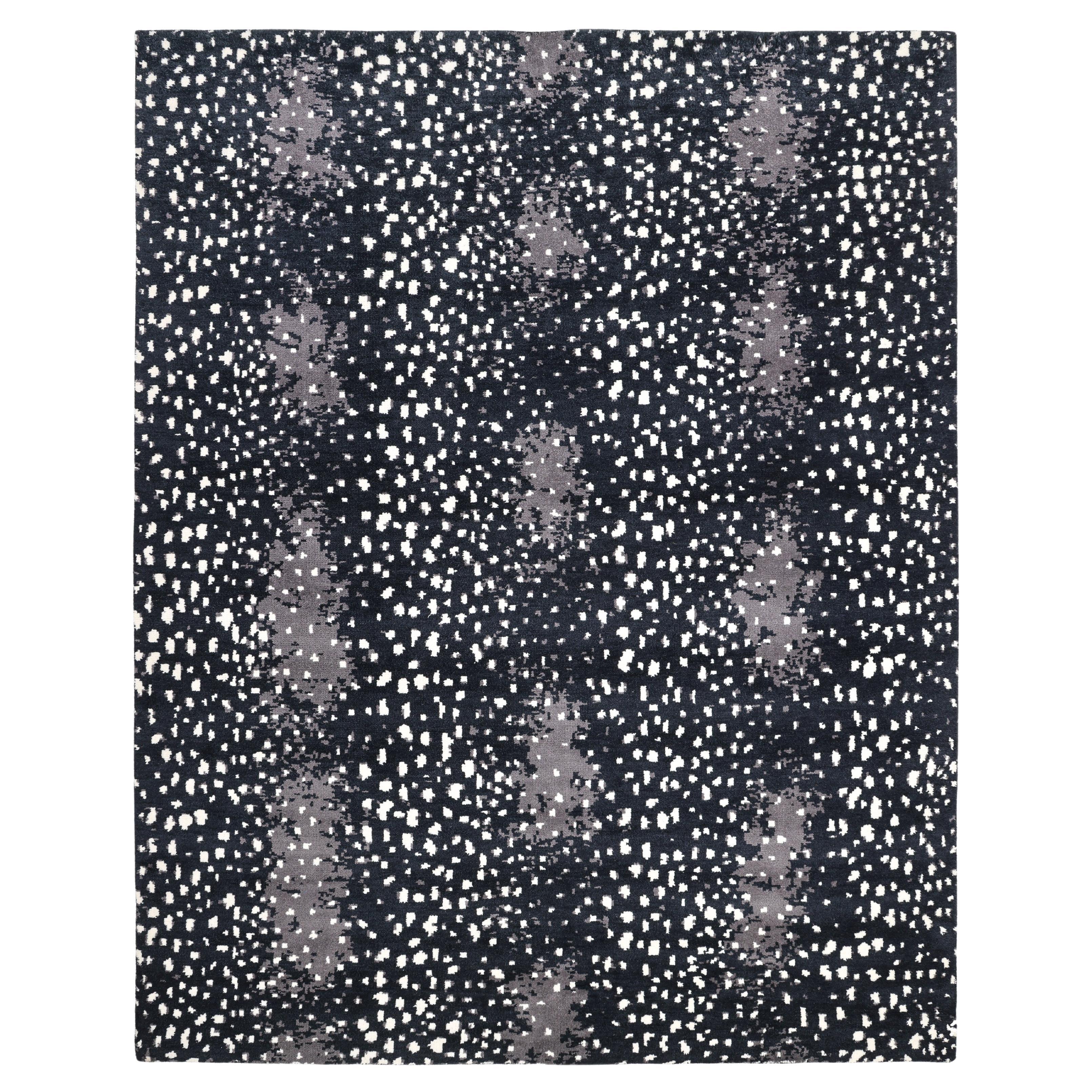 Contemporary Animal Hand Made Black Area Rug 3' 0" x 5' 0"