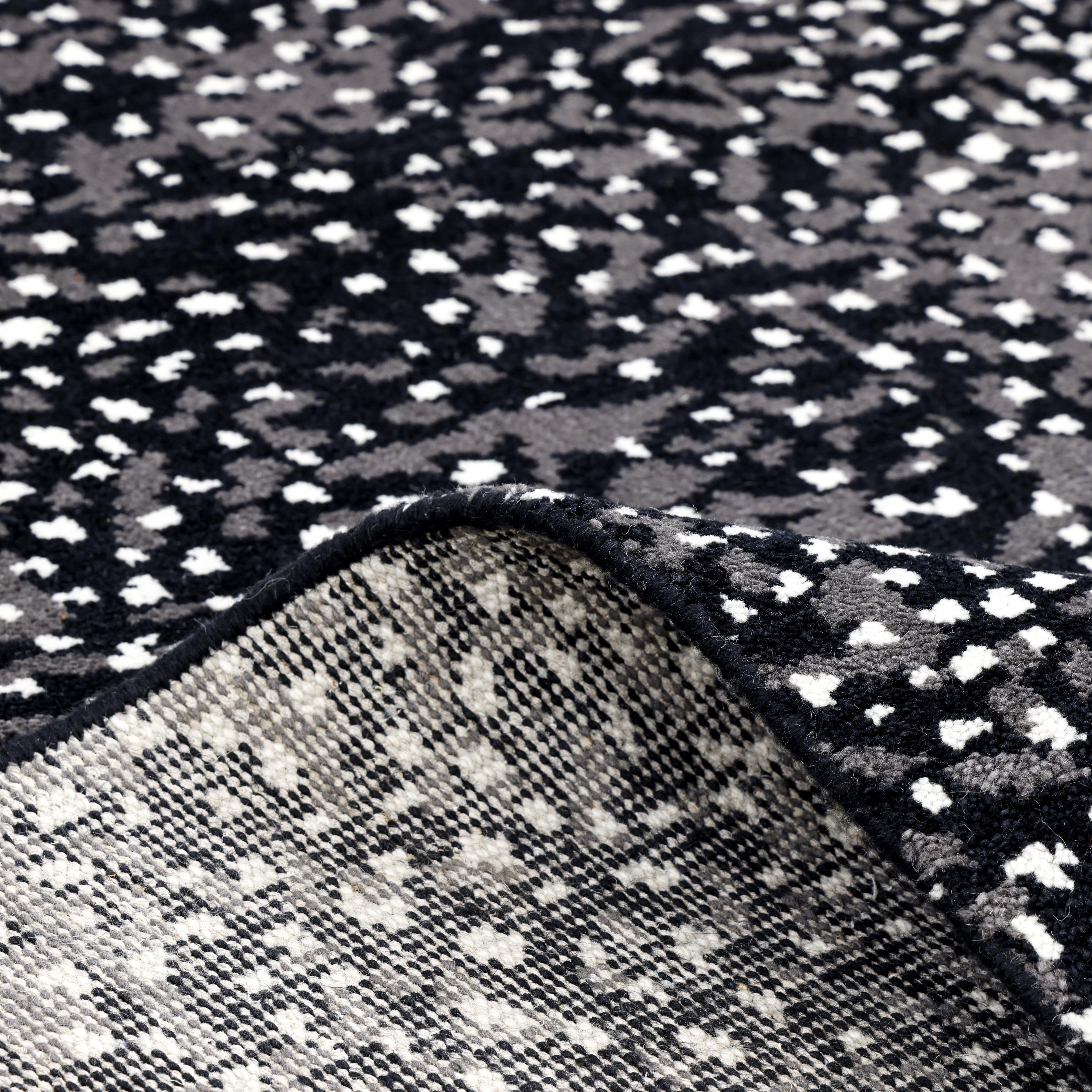 XXI secolo e contemporaneo Tappeto d'area nero Animal Contemporary Hand Made 8' 0