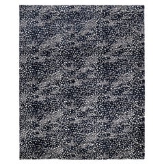 Tappeto d'area nero Animal Contemporary Hand Made 8' 0" x 10' 0"