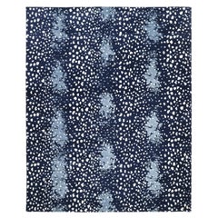 Contemporary Animal Hand Made Blue Area Rug 3' 0" x 5' 0"