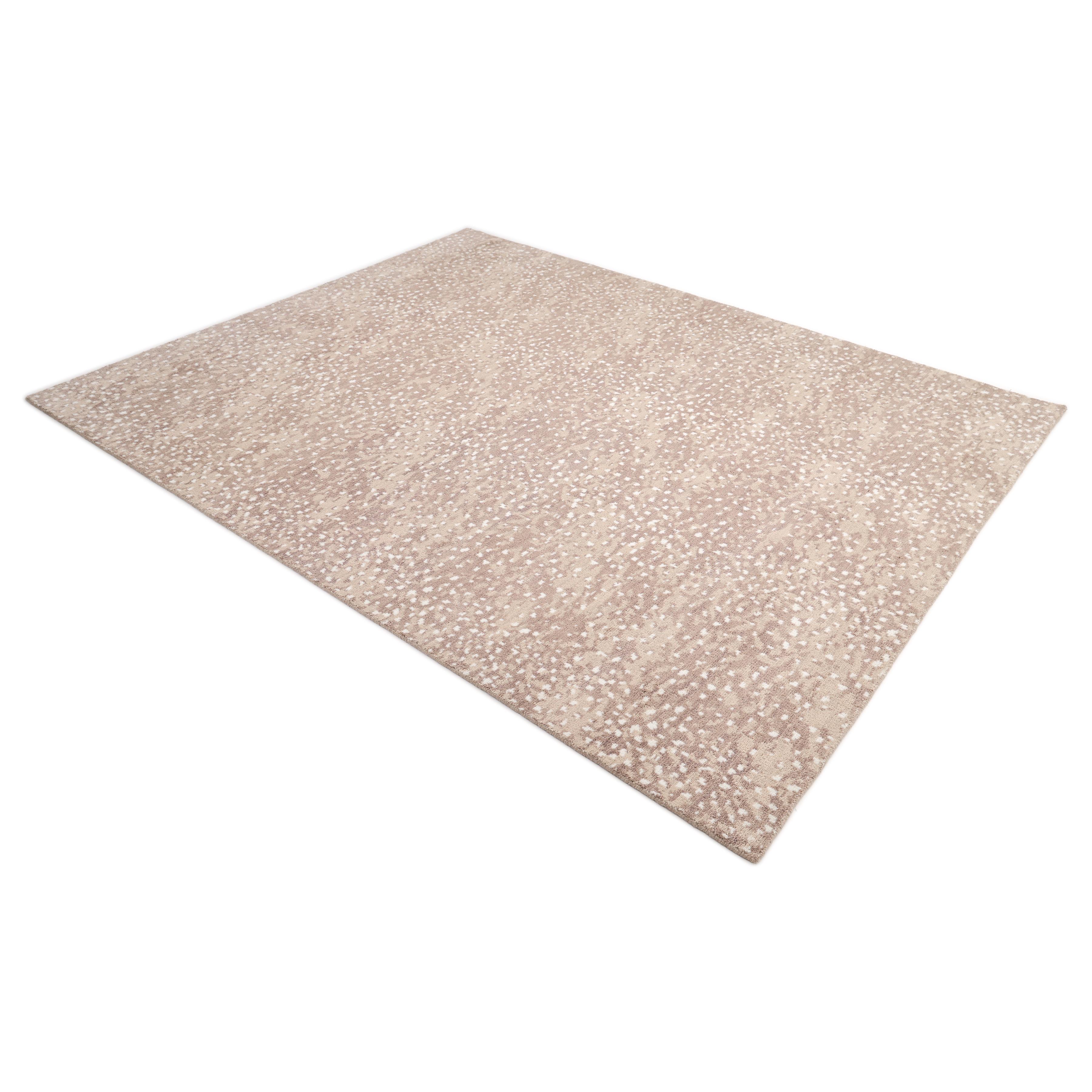 Contemporary Animal Hand Made Brown Area Rug 10' 0