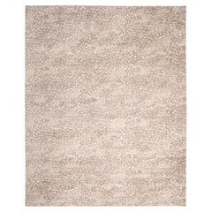 Contemporary Animal Hand Made Brown Area Rug 10' 0" x 14' 0"
