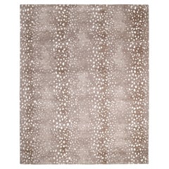 Contemporary Animal Hand Made Brown Area Rug 3' 0" x 5' 0"