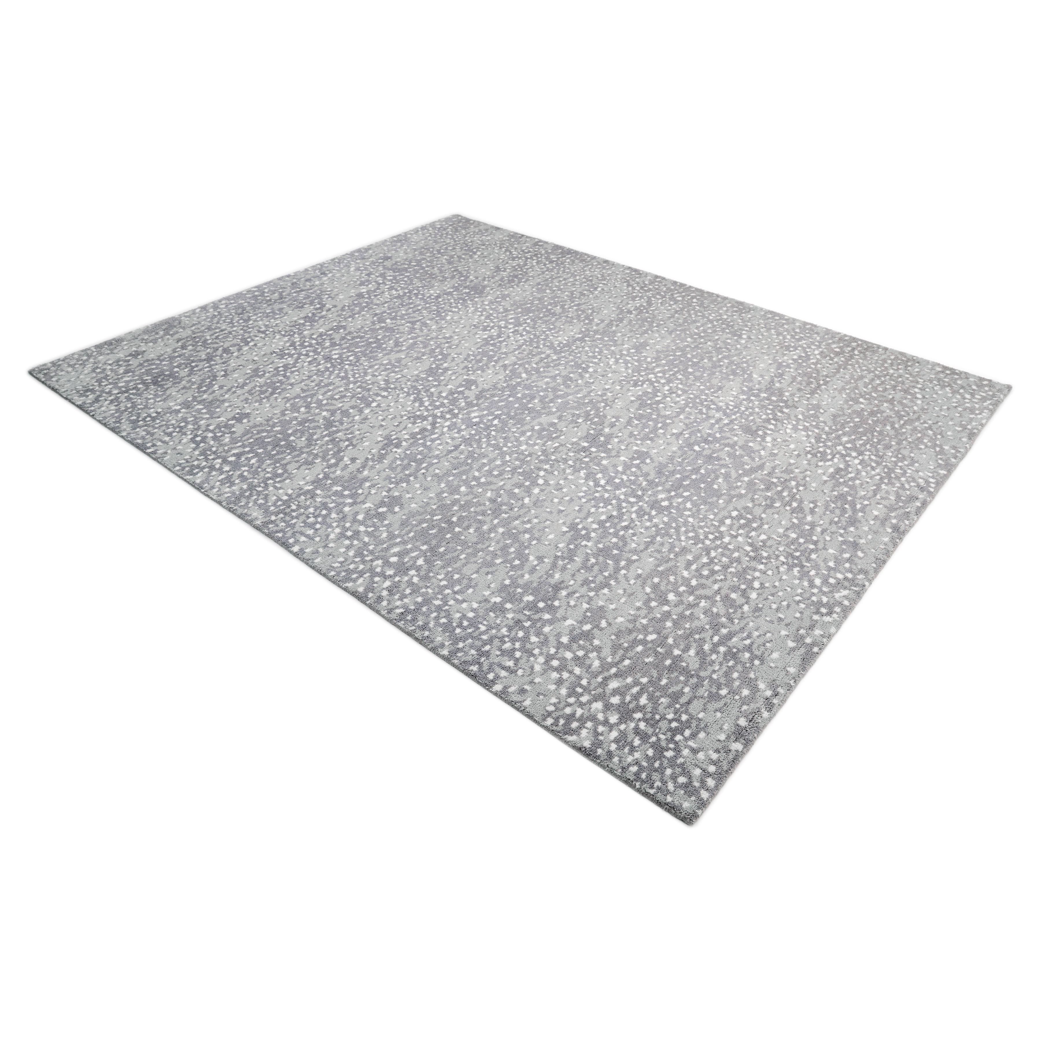 Contemporary Animal Hand Made Gray Area Rug 10' 0