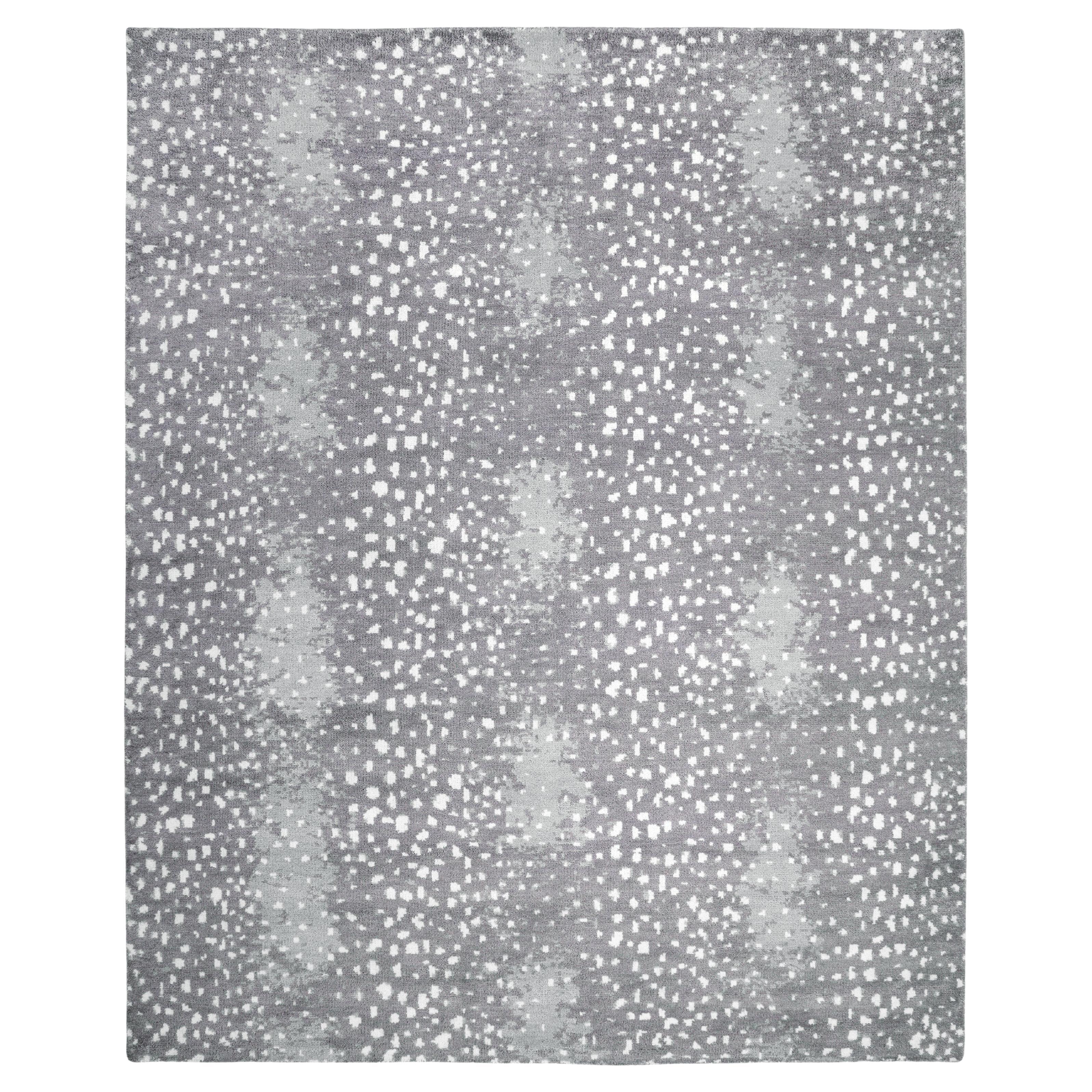 Contemporary Animal Hand Made Gray Area Rug 3' 0" x 5' 0"