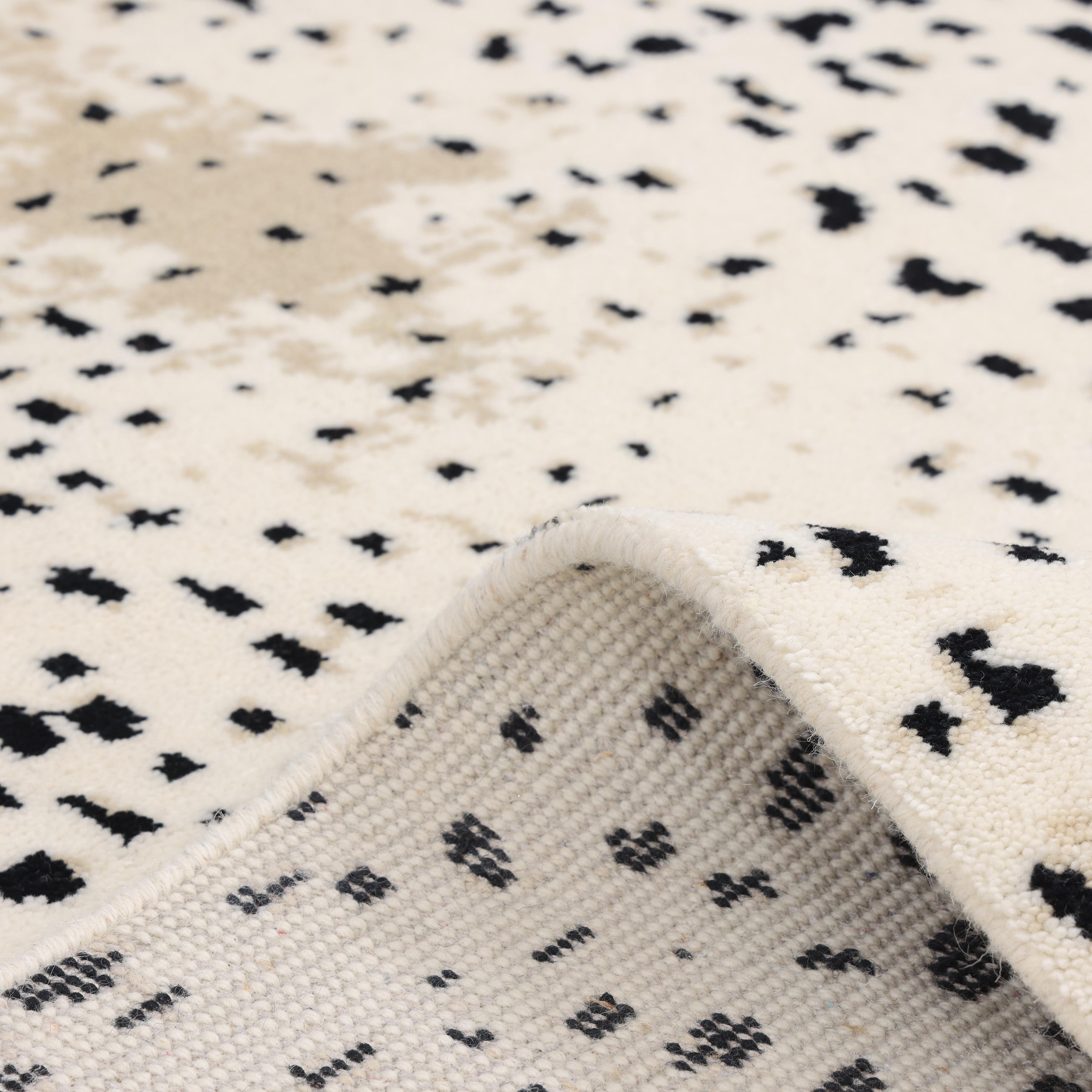 Contemporary Animal Hand Made Ivory Area Rug 3' 0