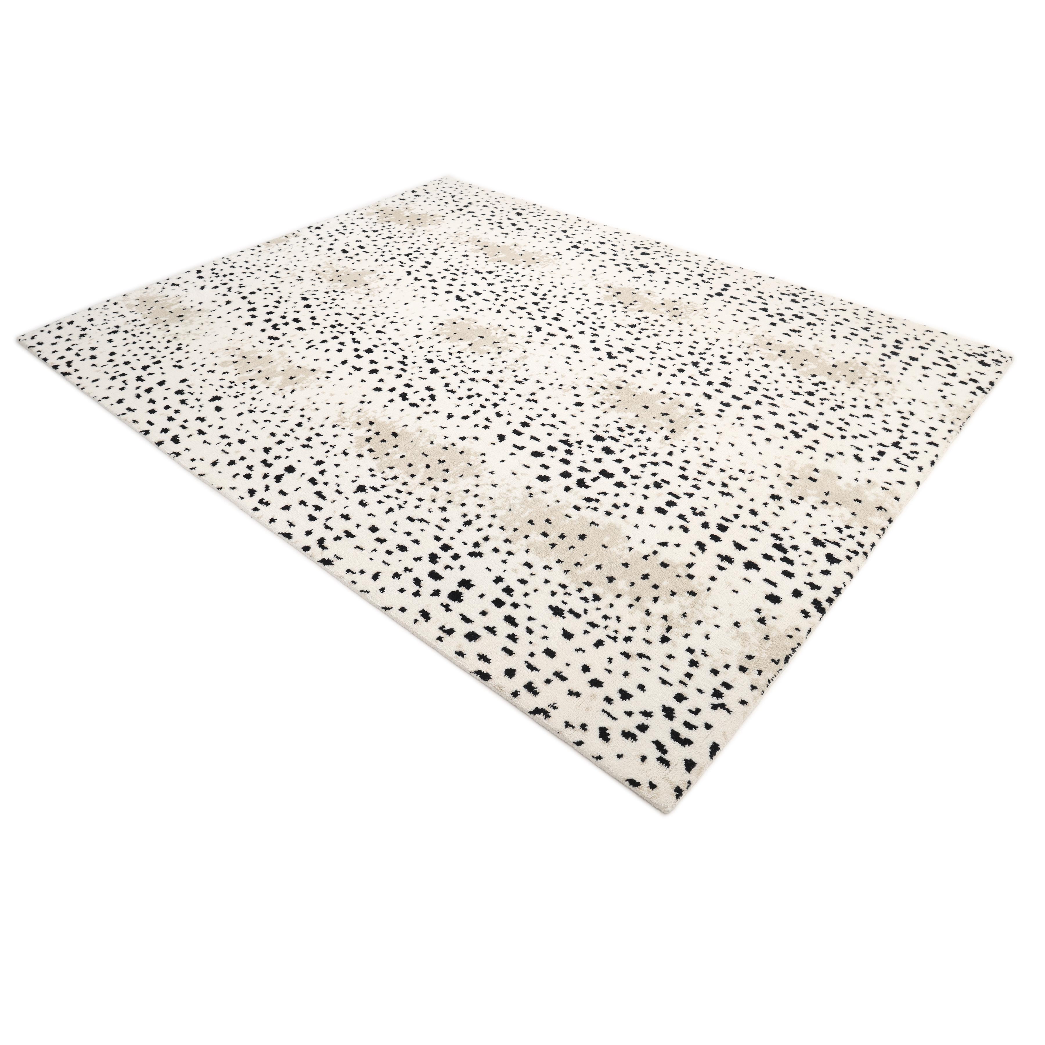 Contemporary Animal Hand Made Ivory Area Rug 3' 0