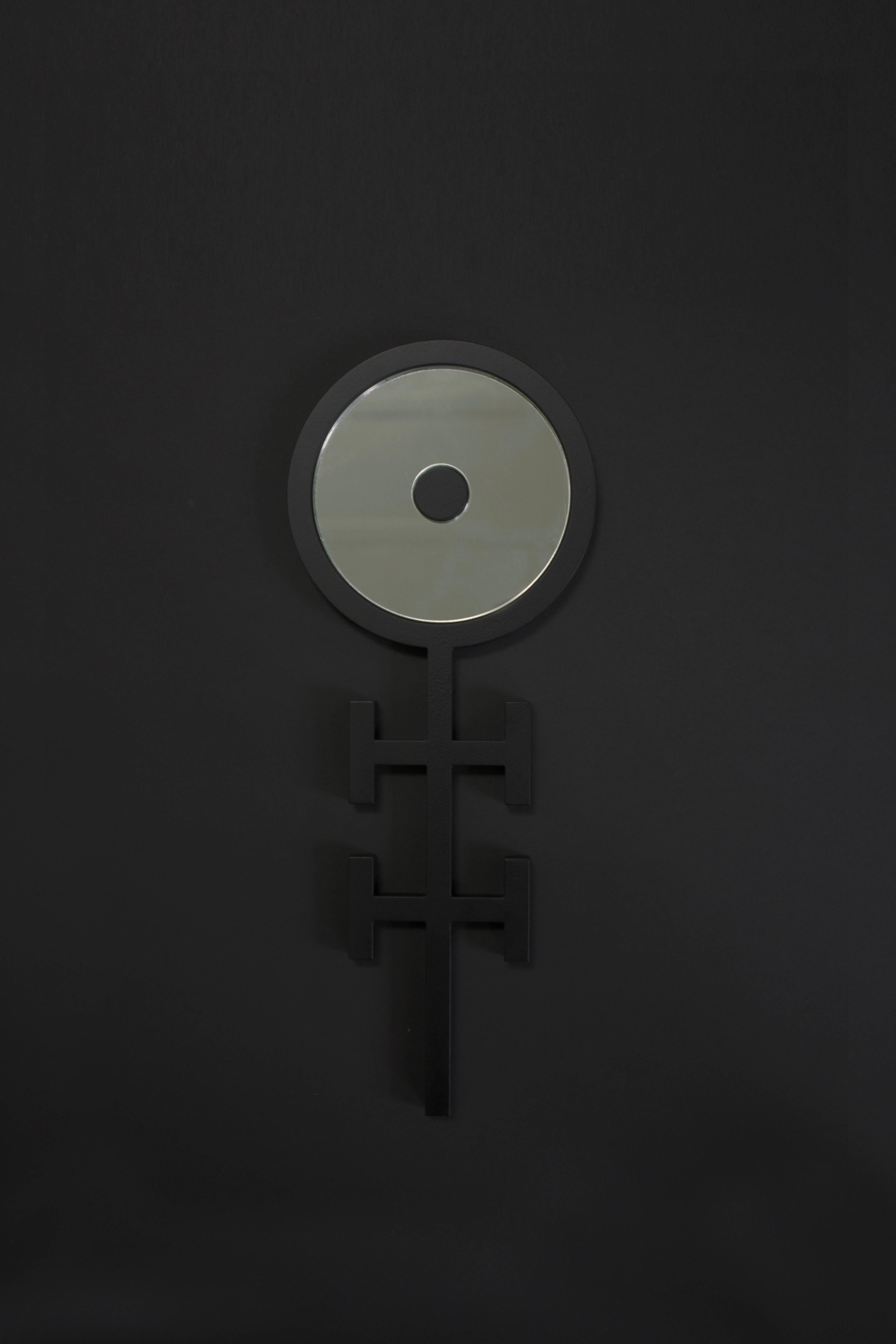 Contemporary 'Ankh SUN' Hand Mirror by Material Lust, 2014 For Sale 2