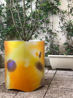 Contemporary Anodised Aluminium Planter / Vessel Multi-Coloured