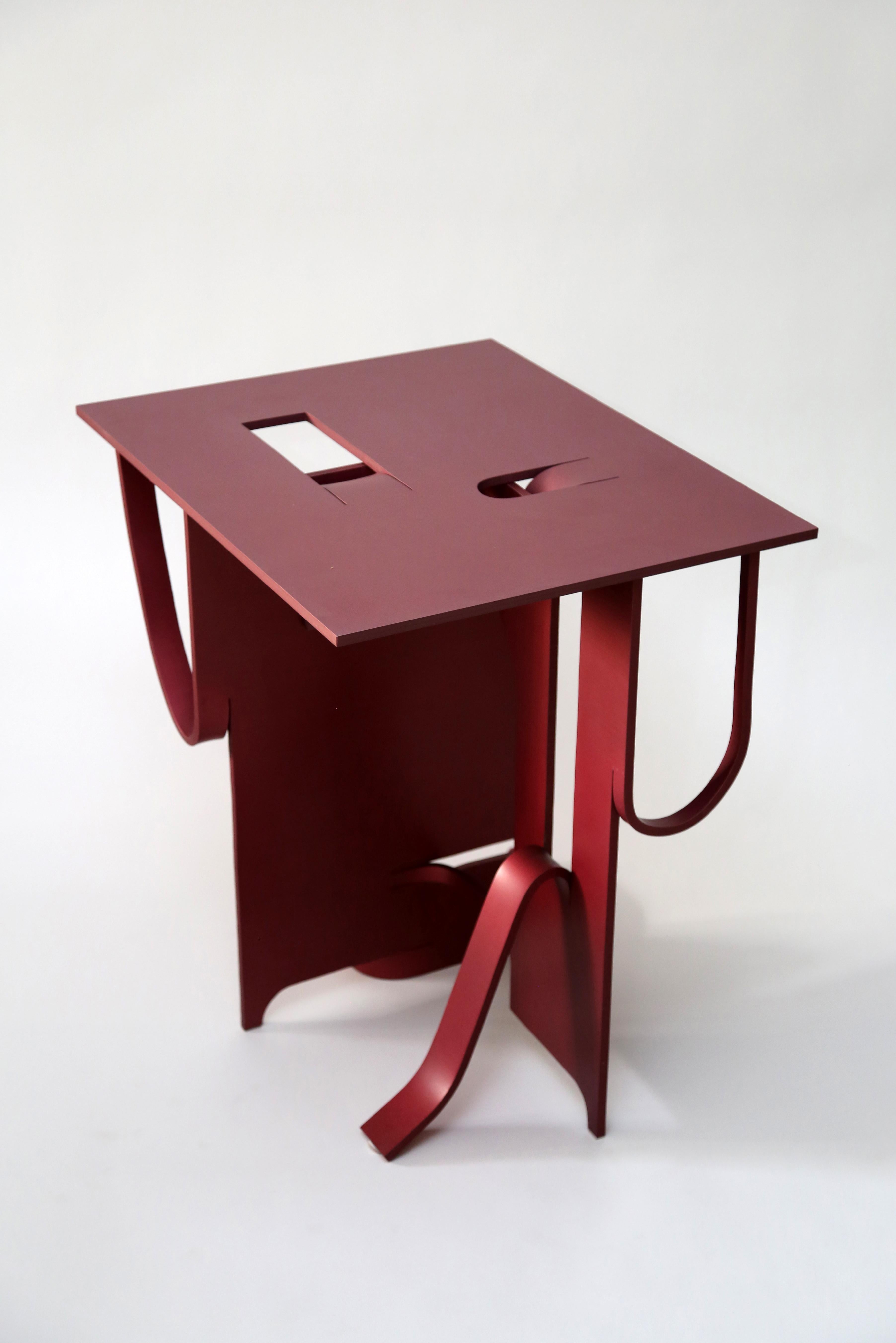 Contemporary Anodized Aluminium Table by Soft Baroque 7