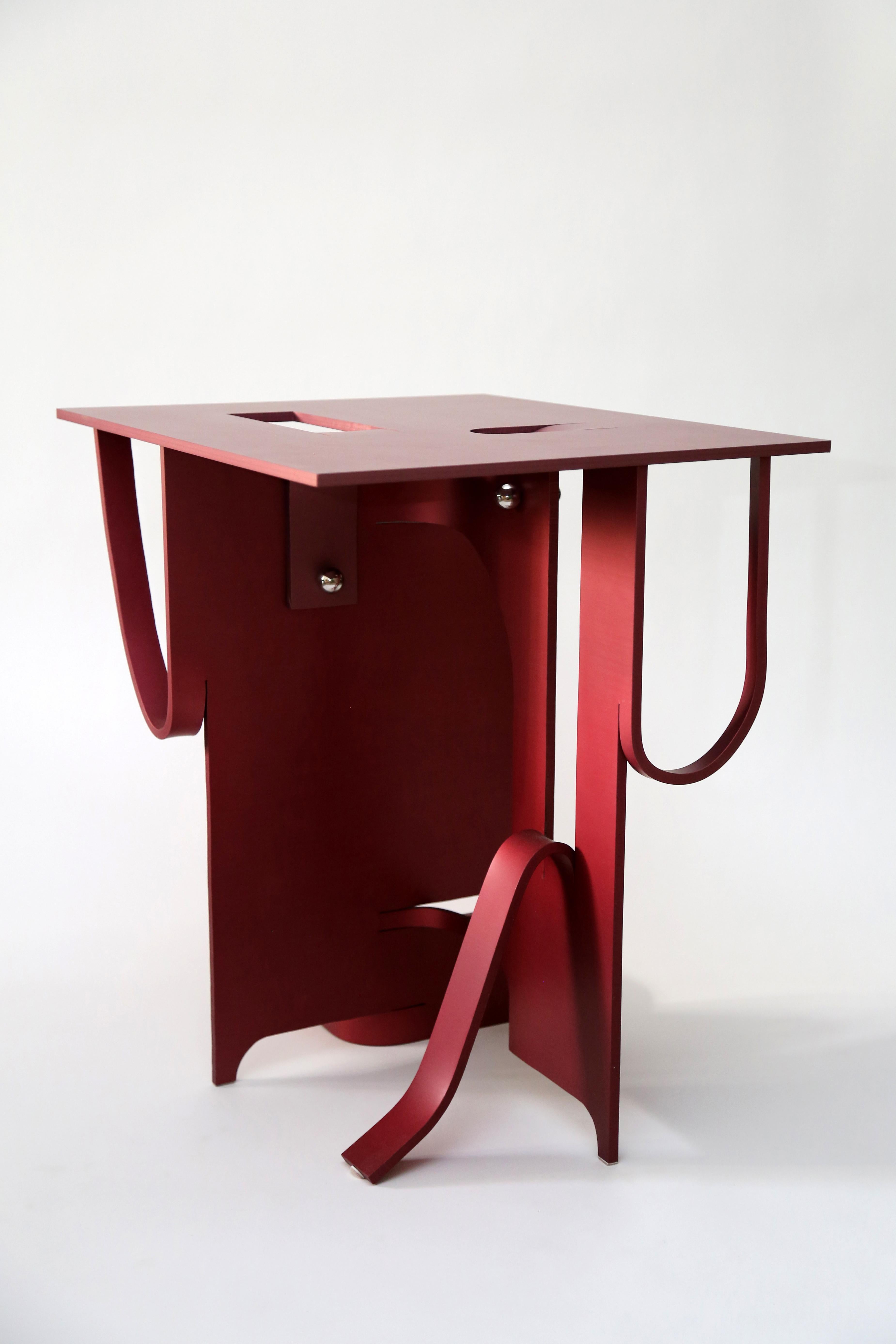 Contemporary Anodized Aluminium Table by Soft Baroque 8