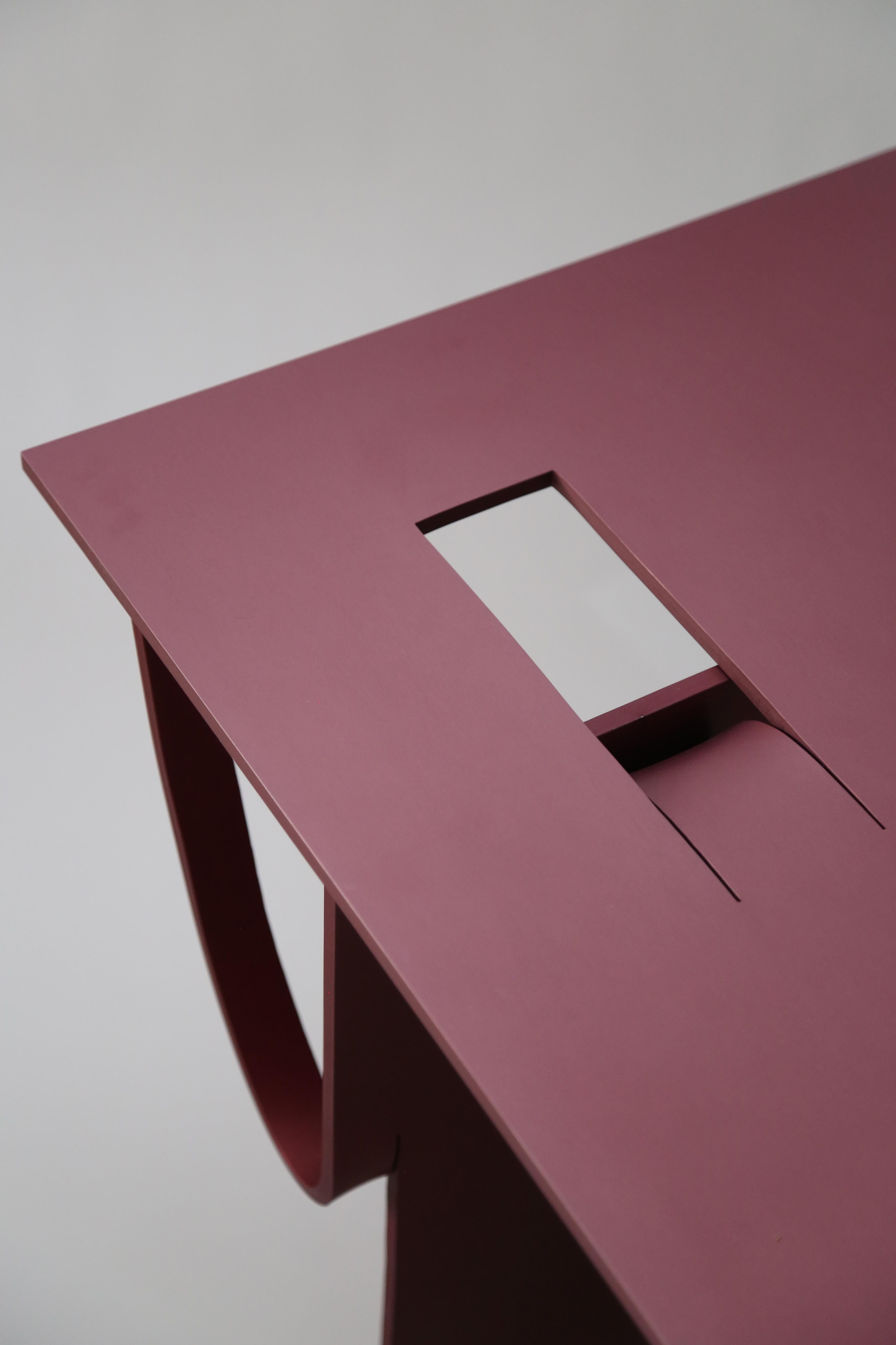 Contemporary Anodized Aluminium Table by Soft Baroque 10