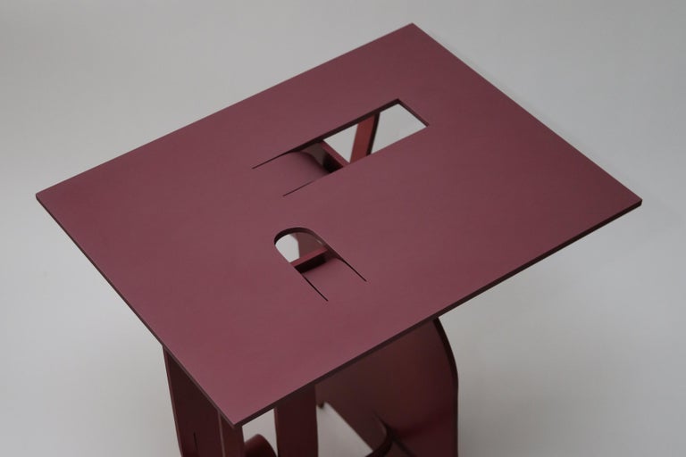 Contemporary Anodized Aluminium Table by Soft Baroque For Sale at 1stDibs
