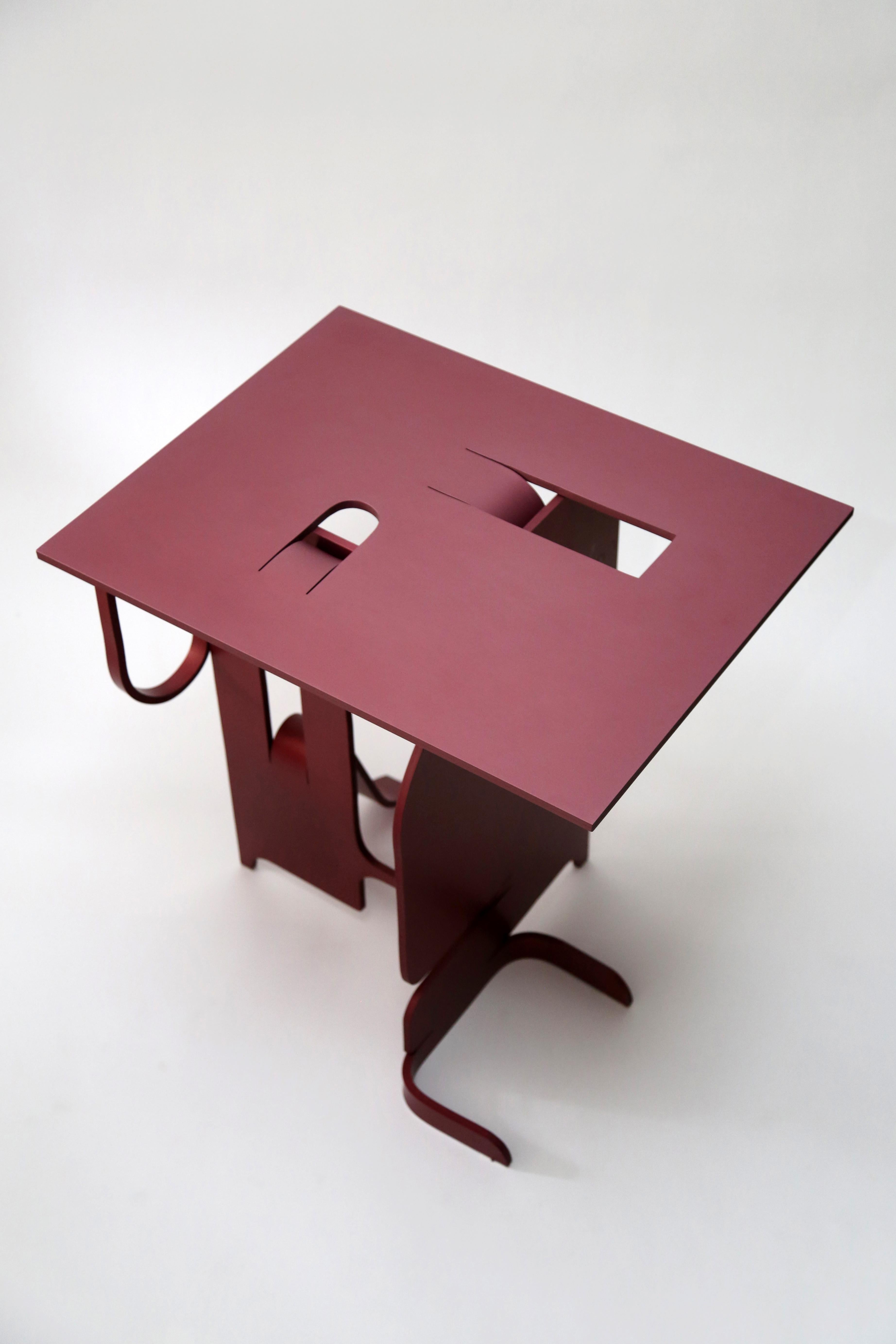 Contemporary Anodized Aluminium Table by Soft Baroque In New Condition In Copenhagen, DK