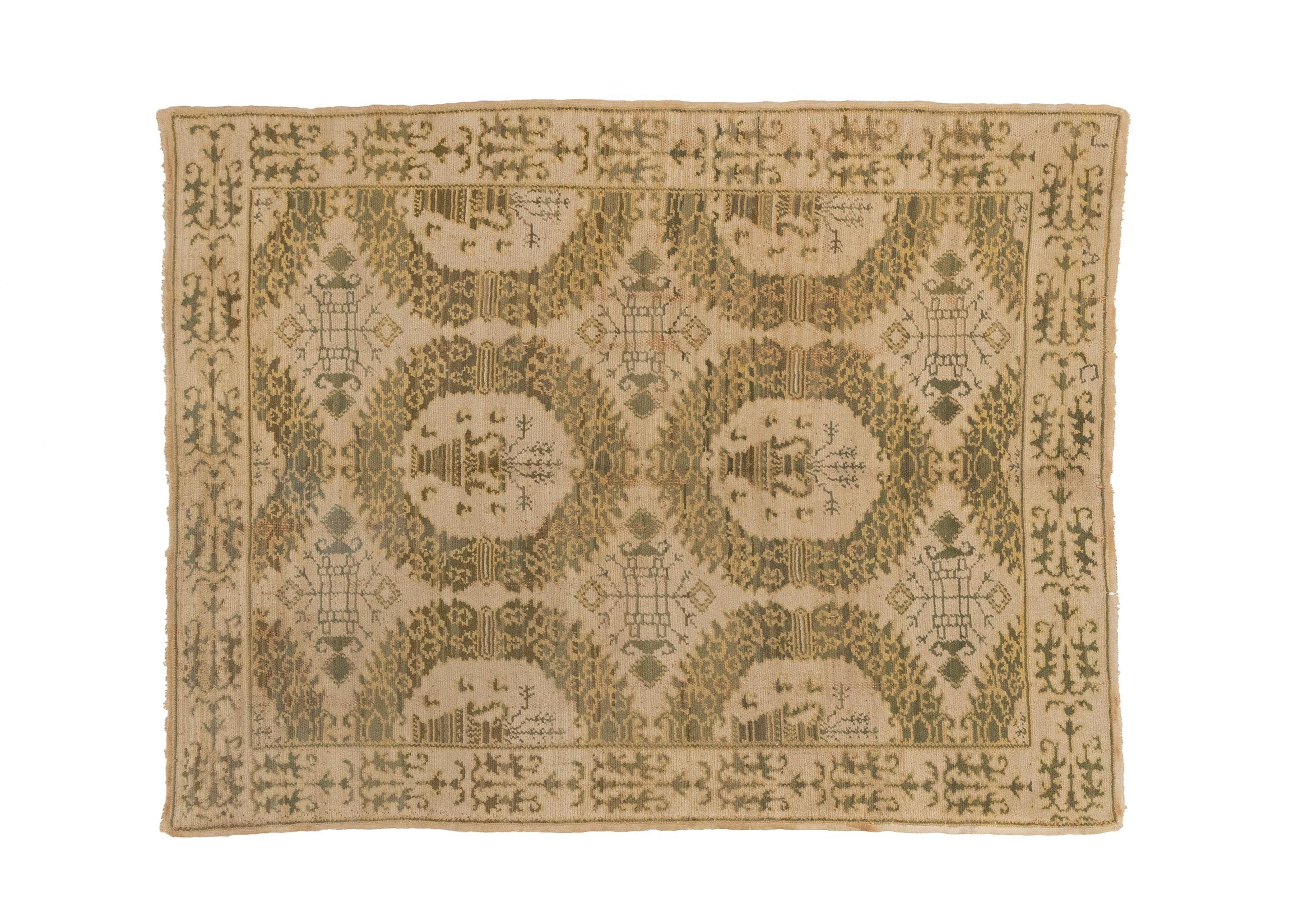 Hand-Woven Contemporary Antique Portuguese Rug For Sale