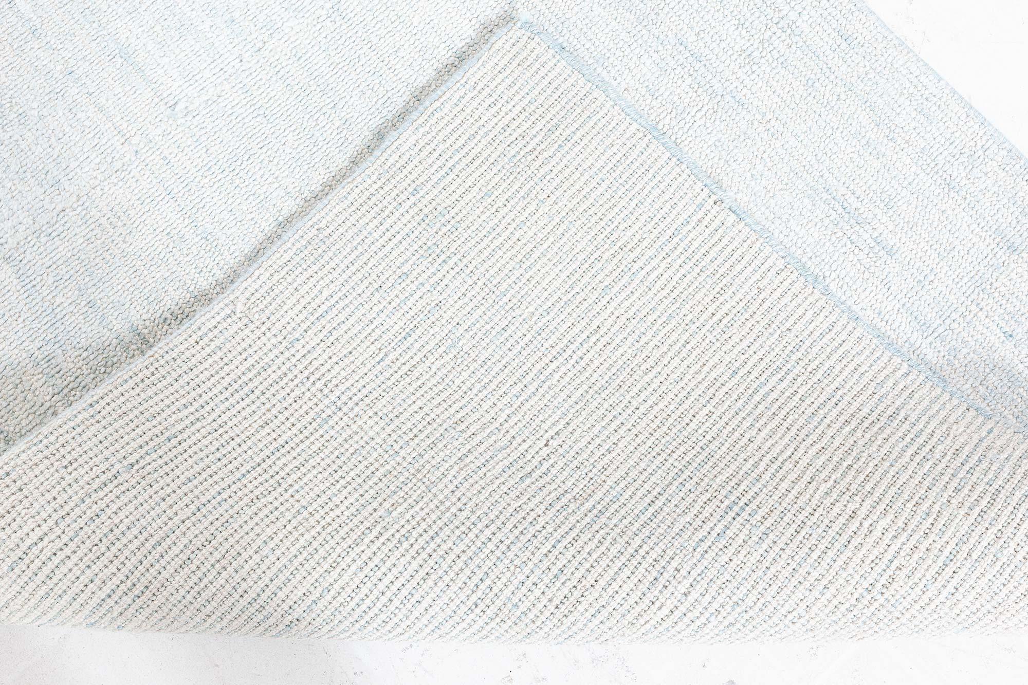 Contemporary Aqua-blue Wool Rug by Doris Leslie Blau For Sale 1