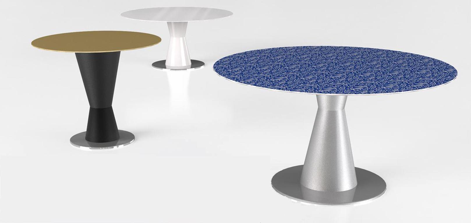 Moderne Table contemporaine Arbat en aluminium par Altreforme en vente