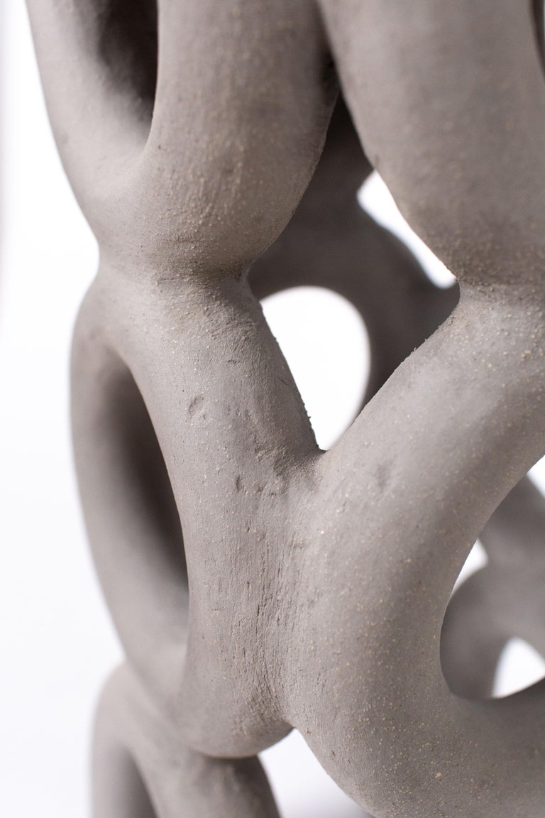 Contemporary Arch Stool in Fired Ceramic For Sale at 1stDibs