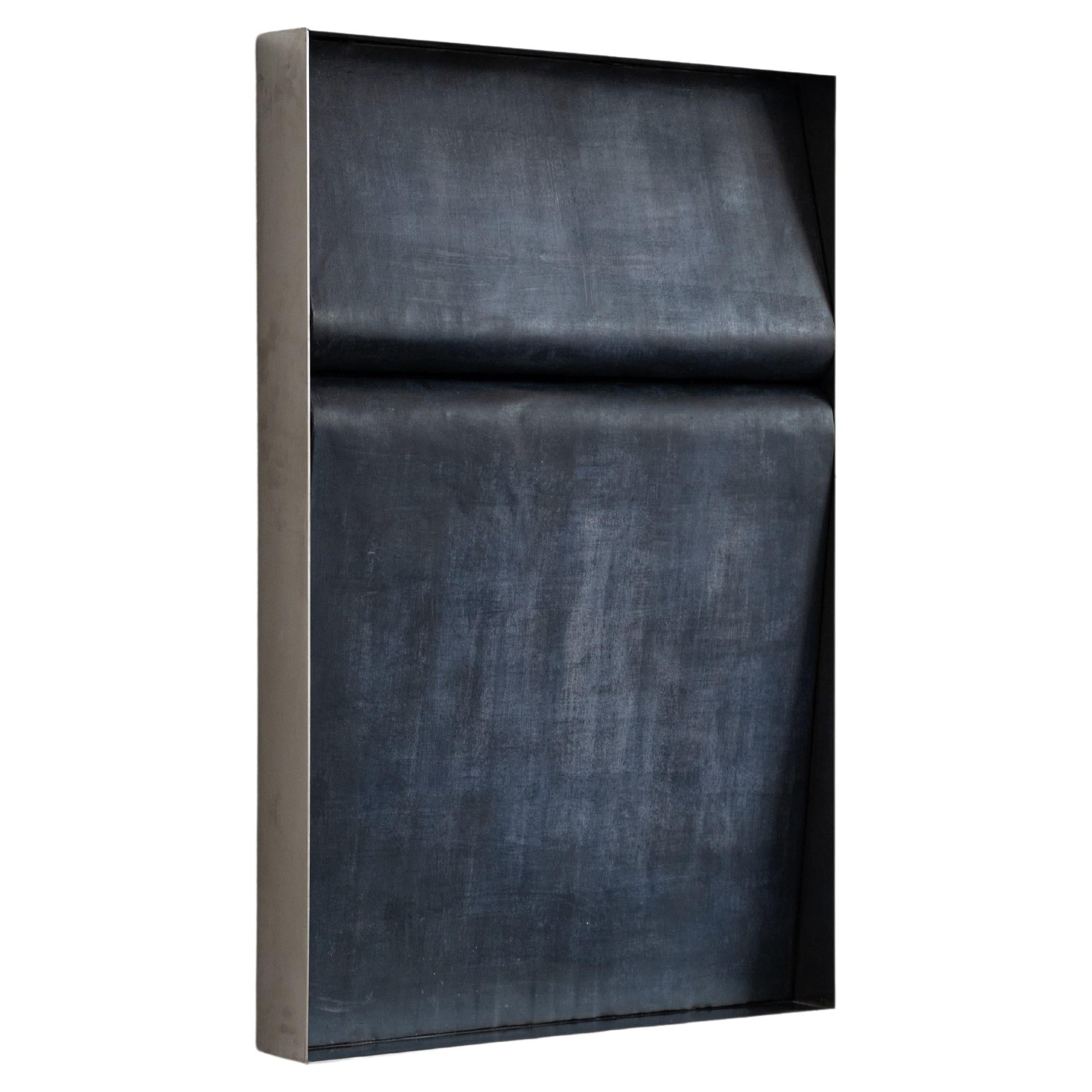 Parete ad arco contemporanea Black 2 con pelle patinata di Jumandie Seys