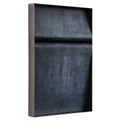 Parete ad arco contemporanea Black 2 con pelle patinata di Jumandie Seys