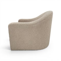 Contemporary Arched Back Swivel Chair (Two Available)
