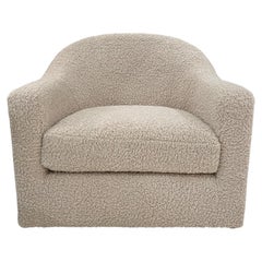Contemporary Arched Back Swivel Chair (Two Available)