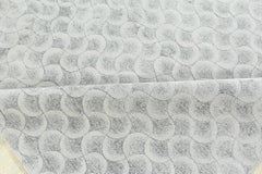 Contemporary Arches Silver and Gray Wool Rug by Doris Leslie Blau