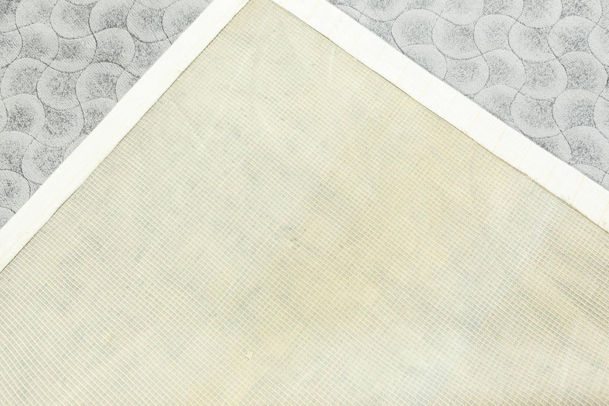 Contemporary Arches Silver and Gray Wool Rug by Doris Leslie Blau For Sale 3