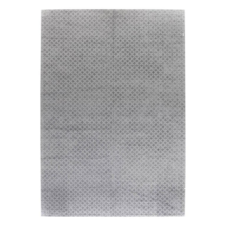 Modern Silver Rug Contemporary Arches Silver and Gray Wool Rug by Doris Leslie Blau For ...