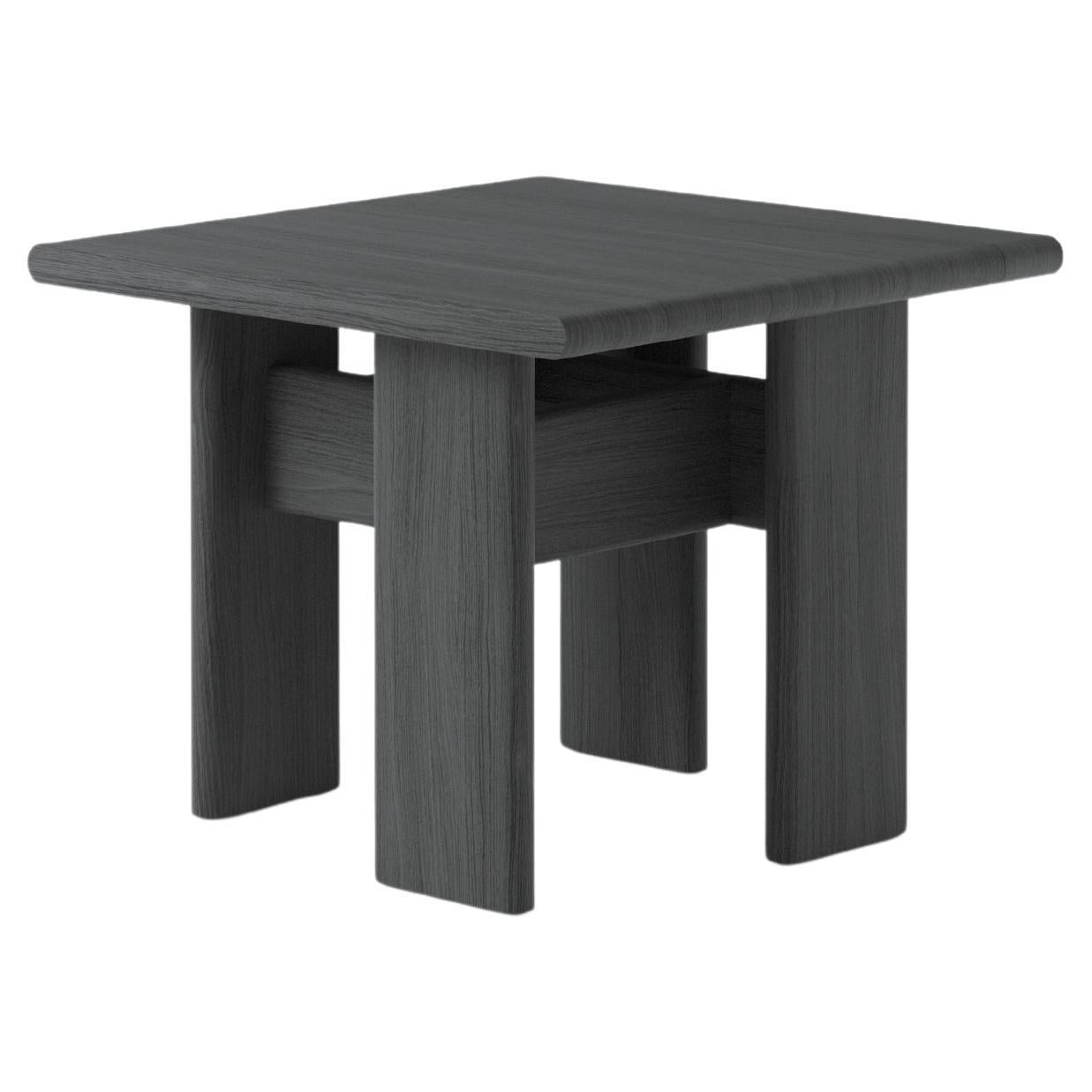 Contemporary Archipen Coffee Side Table 2 in Black Stained Ash wood by NOOM