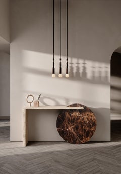 Contemporary Architectural Console Marble Table, by Chapter Studio