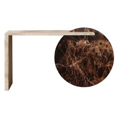 Contemporary Architectural Console Marble Table, by Chapter Studio