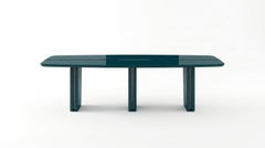 Contemporary Architectural Dining Table in High-Gloss Lacquer, Custom RAL Colors