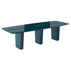 Contemporary Architectural Dining Table in High-Gloss Lacquer, Custom RAL Colors