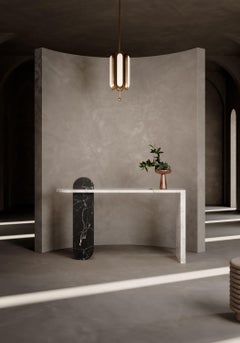 Contemporary Architectural Marble Console Table, by Chapter Studio