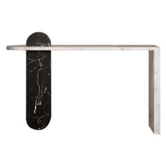 Contemporary Architectural Marble Console Table, by Chapter Studio