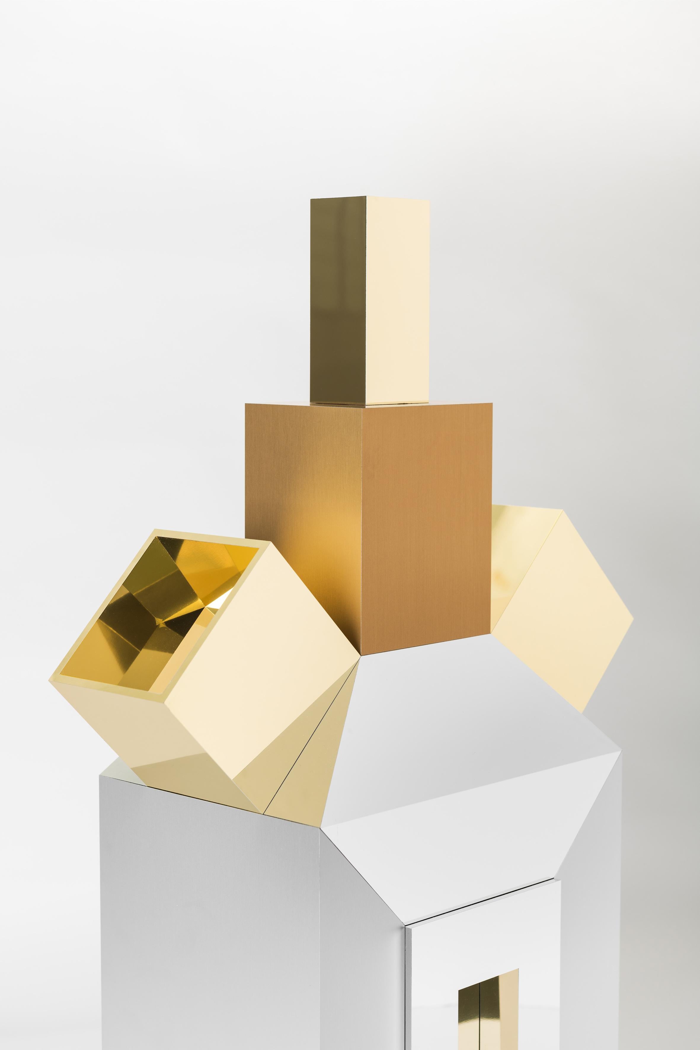 Modern Contemporary Architettura Domestica Sculpture in Aluminium by Altreforme For Sale