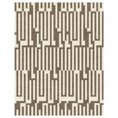 Contemporary Area Rug Camel Tone-Tone, Flat-Weave Handwoven Wool, "Alhambra"