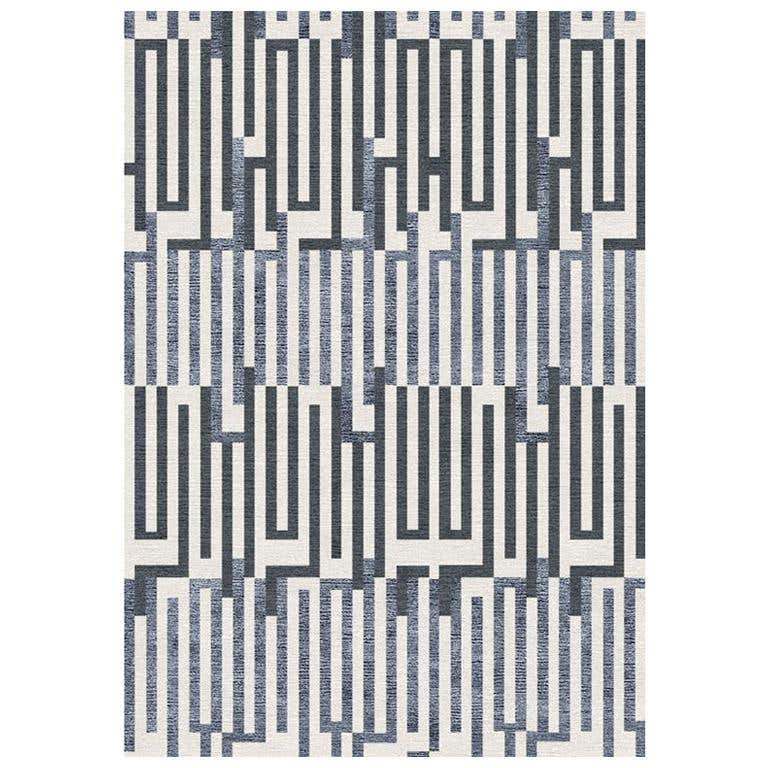 Abstract Lines Rug For Sale at 1stDibs
