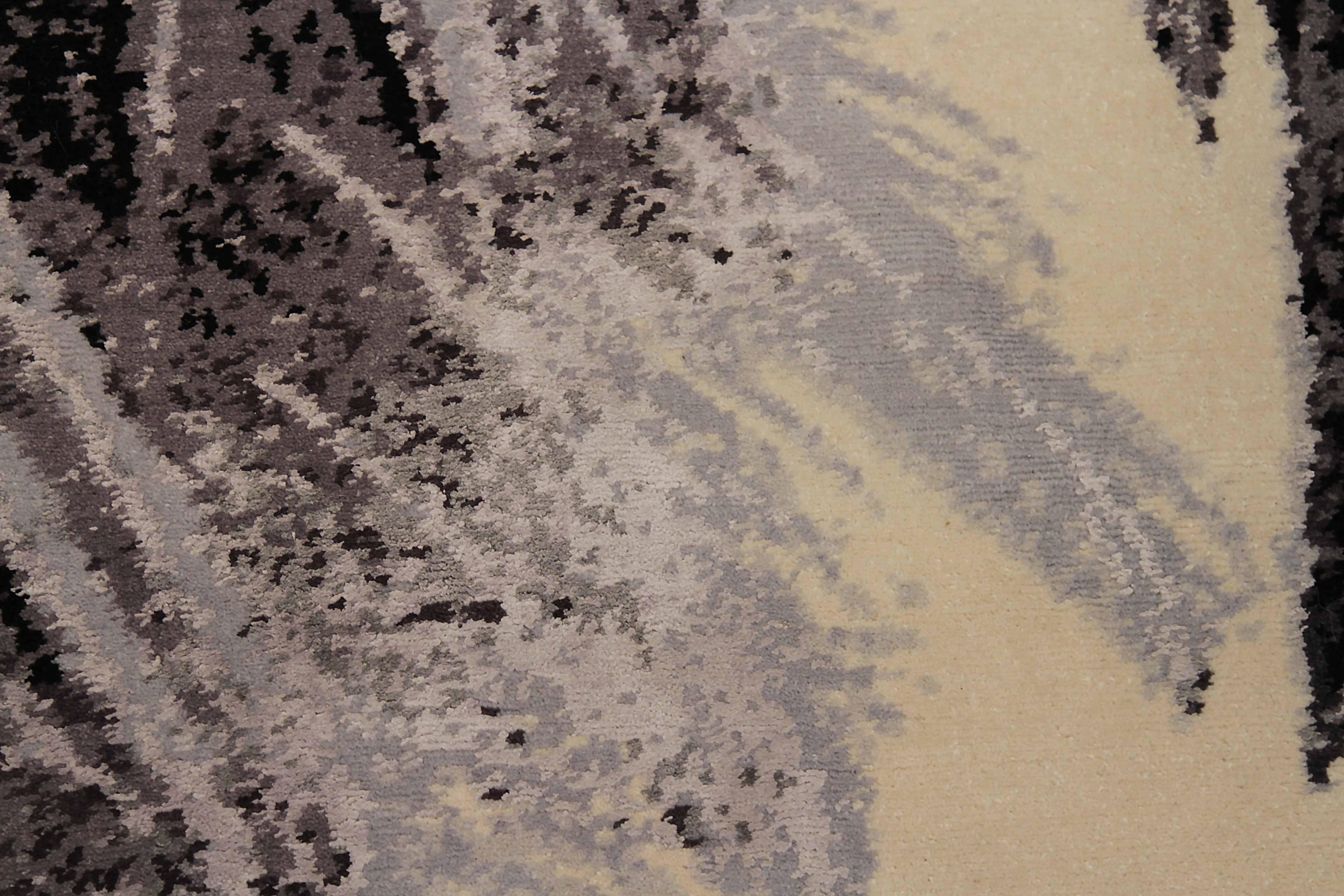 Tessuto a mano Tappeto contemporaneo in stile moderno 'Avant Garde' di Shane Friesenhan in vendita