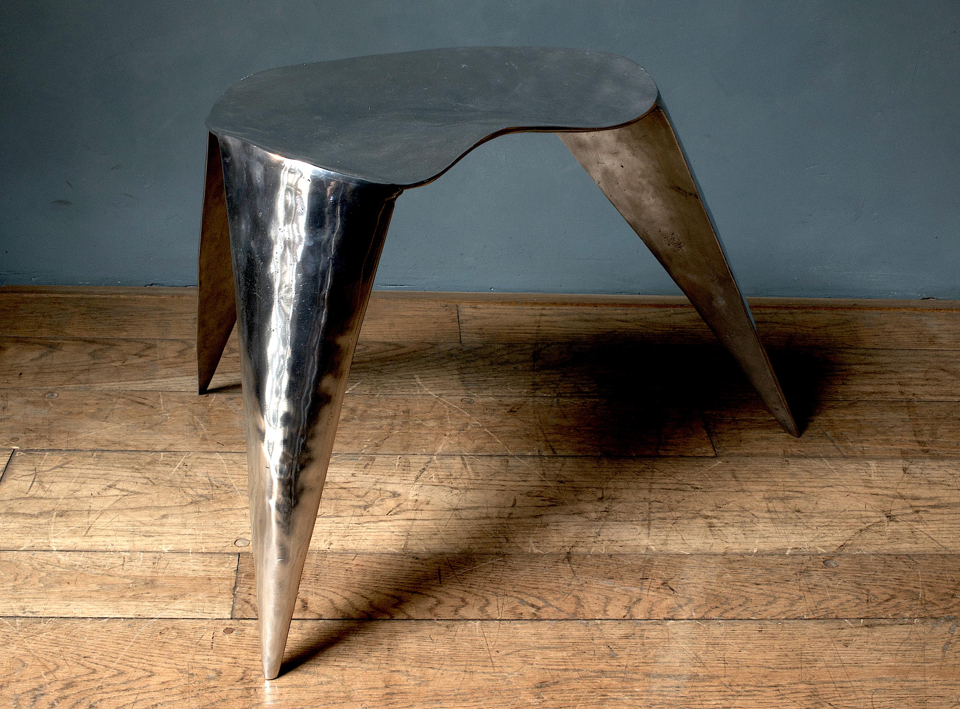 Aluminum Contemporary, Argo, Chair in Handcrafted Aluminium For Sale
