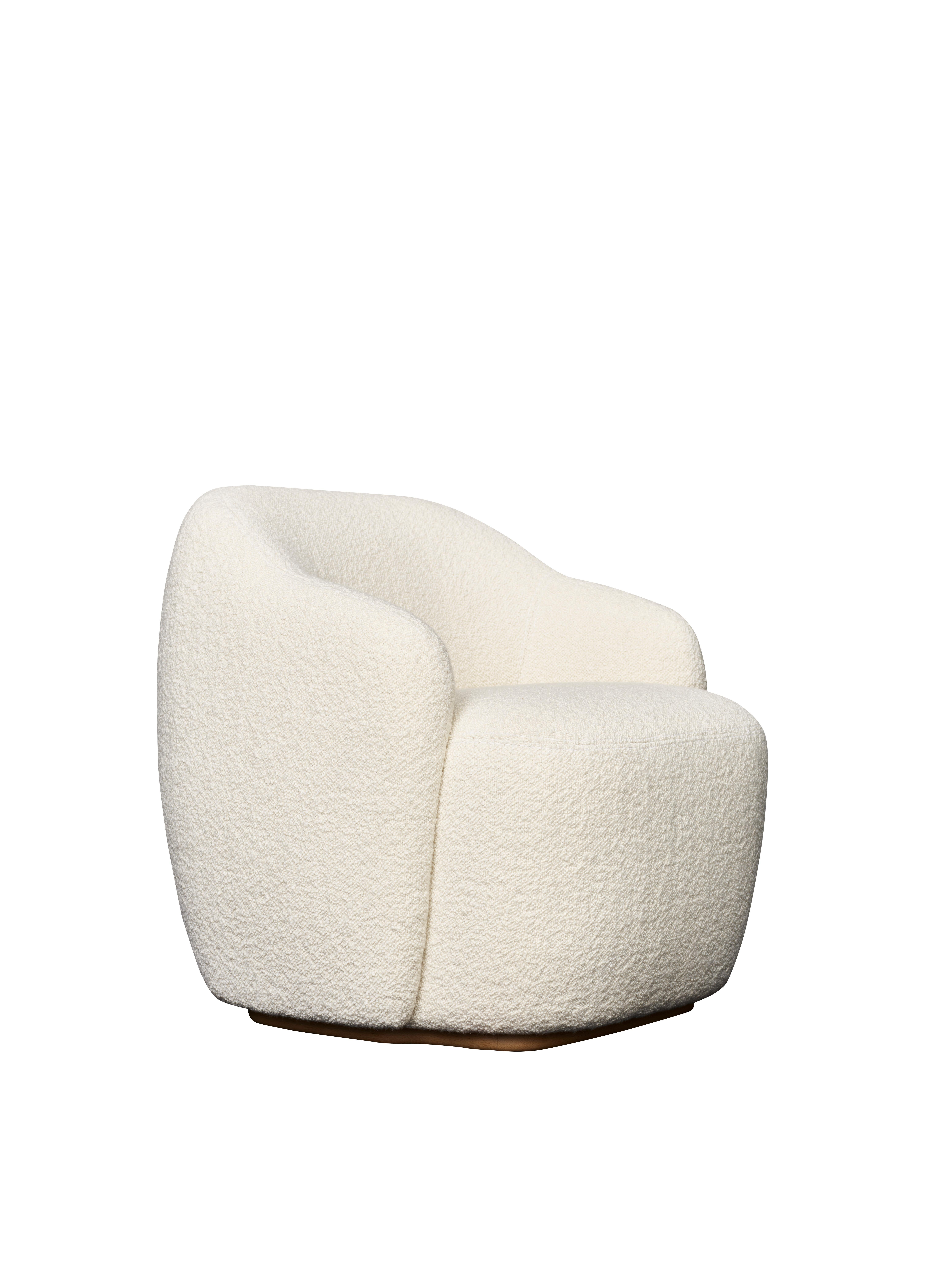 Contemporary Armchair 'Barba Club' by Fogia, Karakorum For Sale